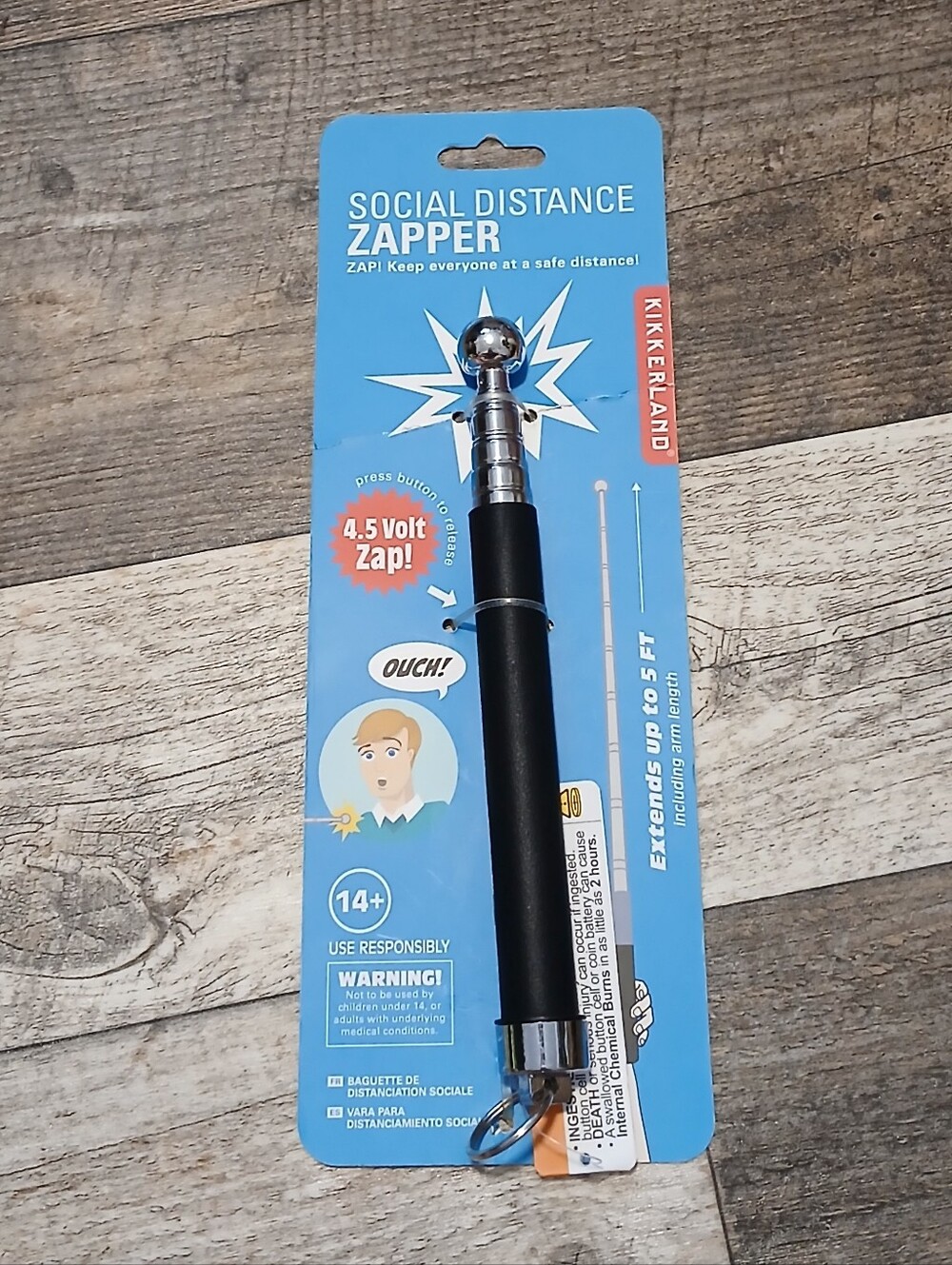 Kikkerland Black Social Distance Zapper